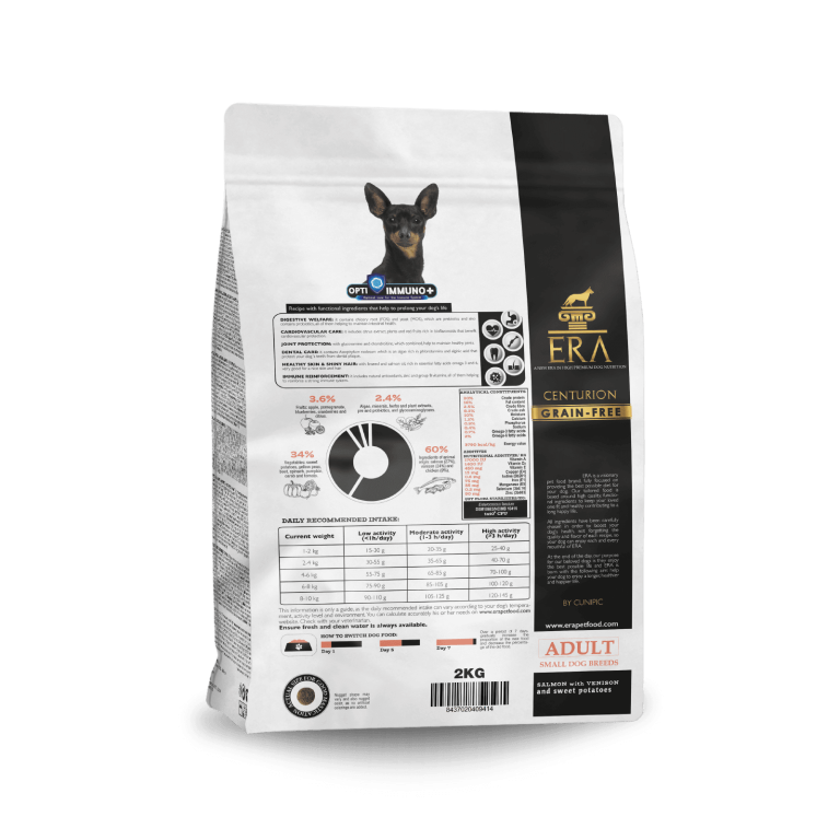 Era Dog Centurion Grain Free de Salmón y Venado raza pequeña