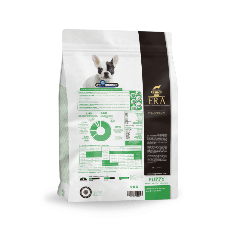 Era Dog Millennium Puppy Pollo y Pavo con arroz integral