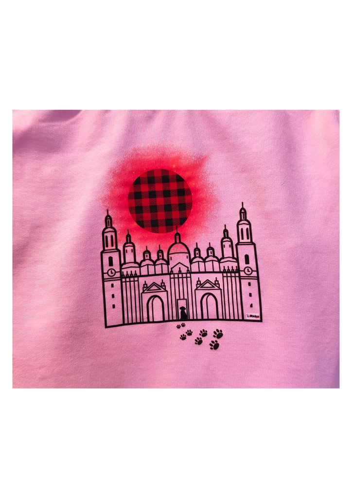 Rikku Guay, Camiseta para Perro con Diseño "Atardecer del Pilar".