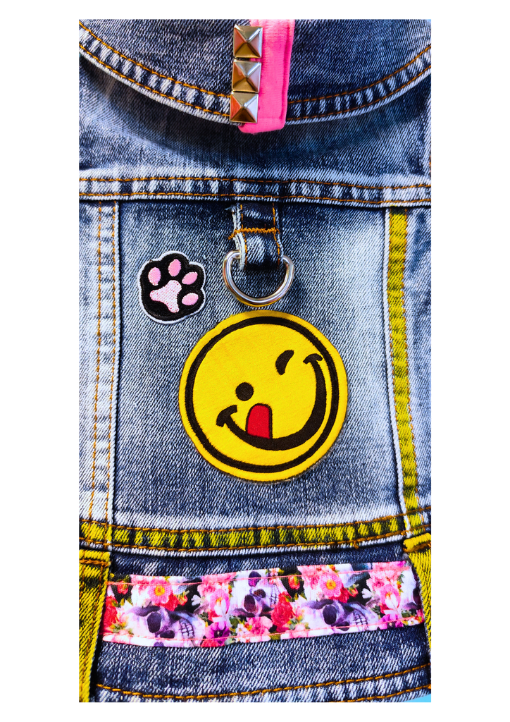 Rikku Guay, Cazadora de Denim para Perro "Star Pet" (Emoji).