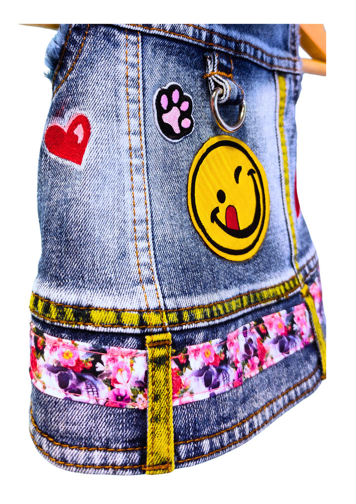 Rikku Guay, Cazadora de Denim para Perro "Star Pet" (Emoji).