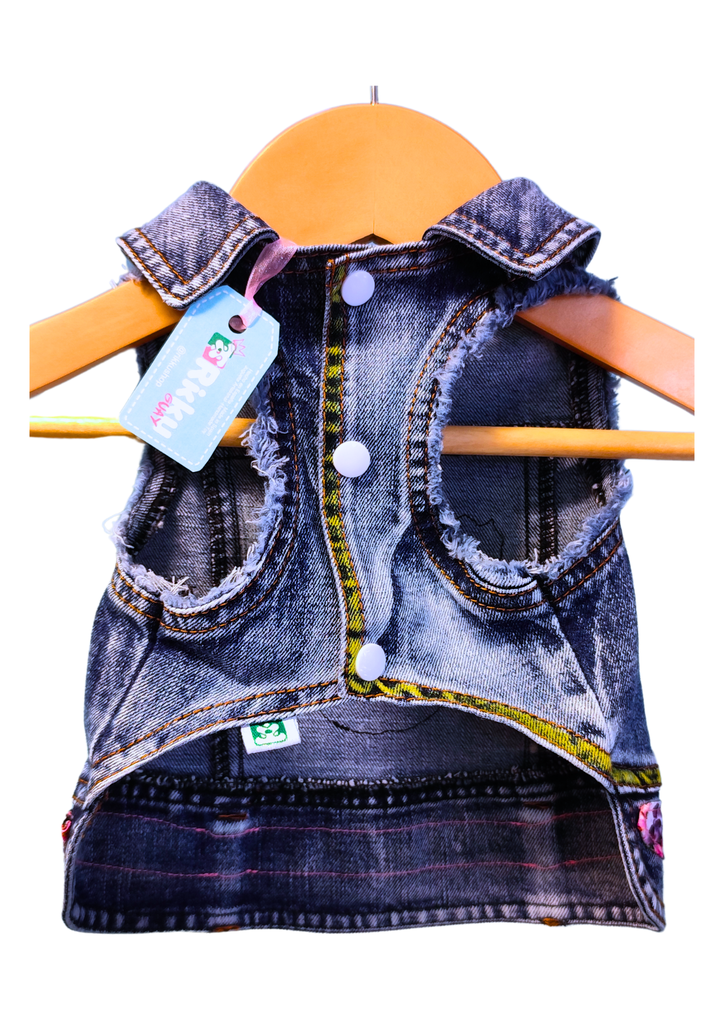 Rikku Guay, Cazadora de Denim para Perro "Star Pet" (Emoji).
