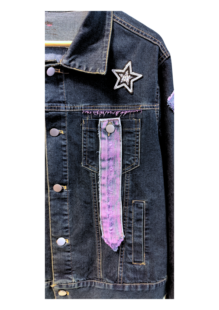 Rikku Guay, Chaqueta Cazadora de Denim con Estrella