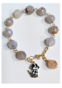 Rikku Guay, Pulsera Piedra Natural y Dije de Perrito.