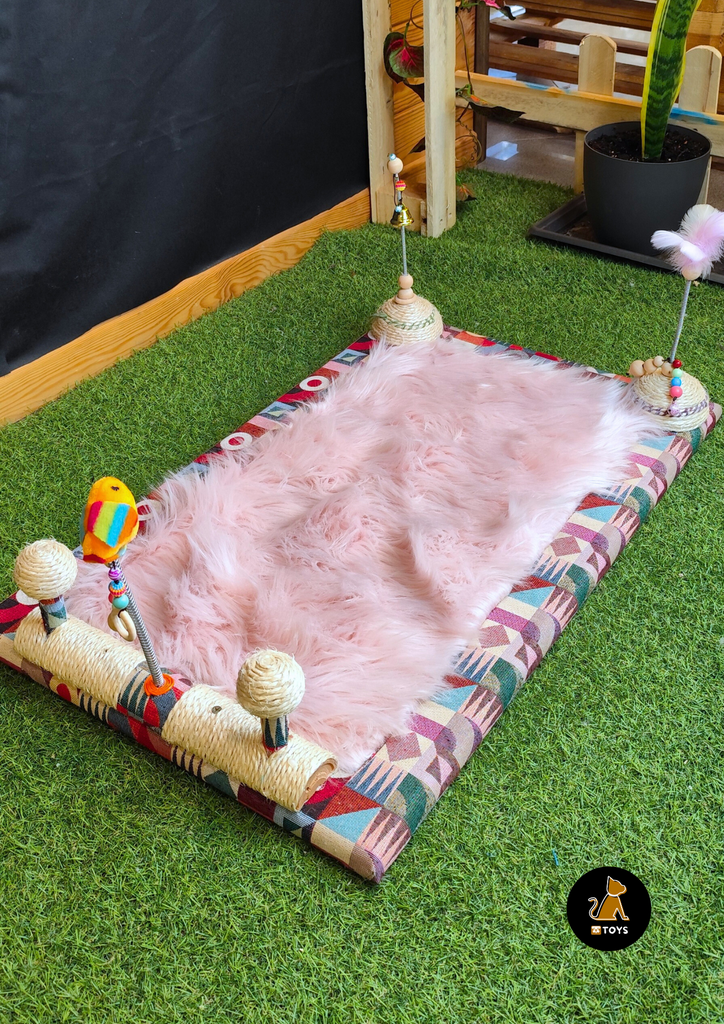 Rikku Toys Cat ALFOMBRA FELPUDA ROSA