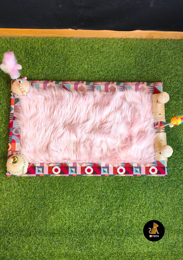 Rikku Toys Cat ALFOMBRA FELPUDA ROSA