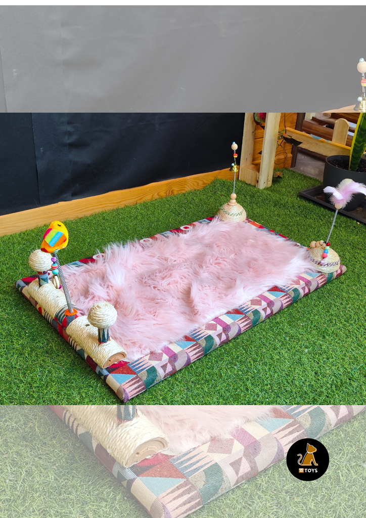 Rikku Toys Cat ALFOMBRA FELPUDA ROSA