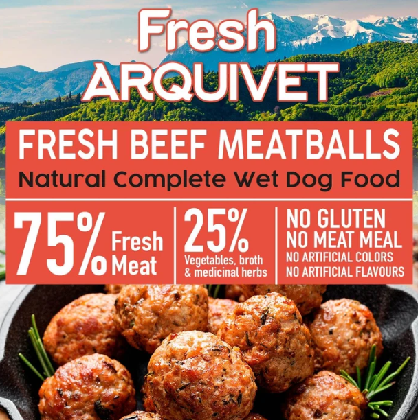 Arquivet Dog Albóndigas de ternera 400g