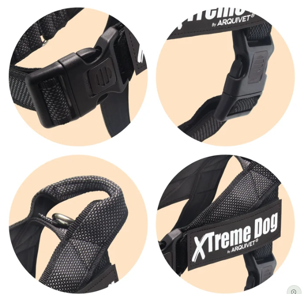 Arquivet Arnés Extreme Clásico Negro para Perro TS