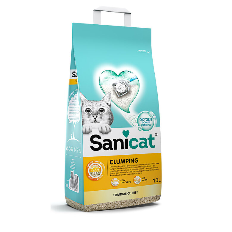 Sanicat Clumping, Arena Aglomerante  sin aroma 10L-8,7kl