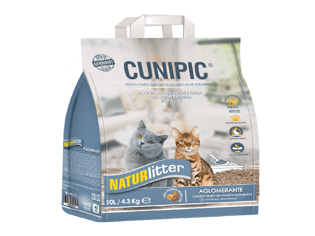 Cunipic  Naturlitter, Lecho de madera aglomerante  10lt