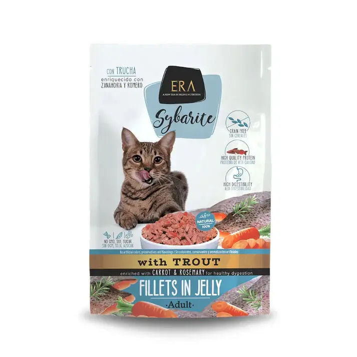 Era Sybarite Cat Comida Húmeda Trucha