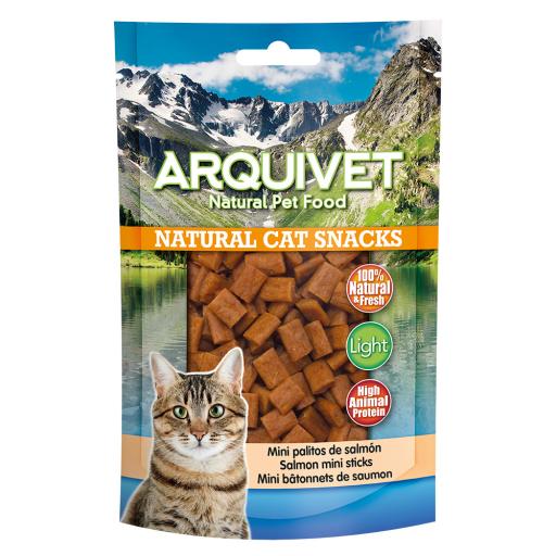 Arquivet Cat, snack palitos de salmón 50g