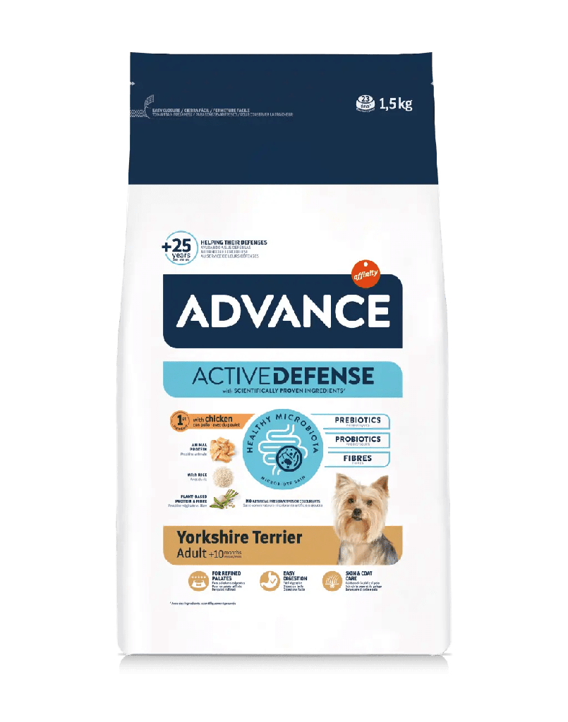 Advance Dog Yorkshire terrier de pollo