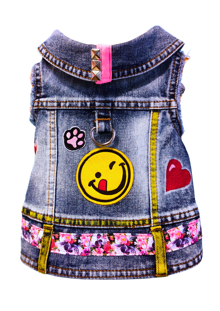 Rikku Guay, Cazadora Denim para Perro "Star Pet" (Emoji).