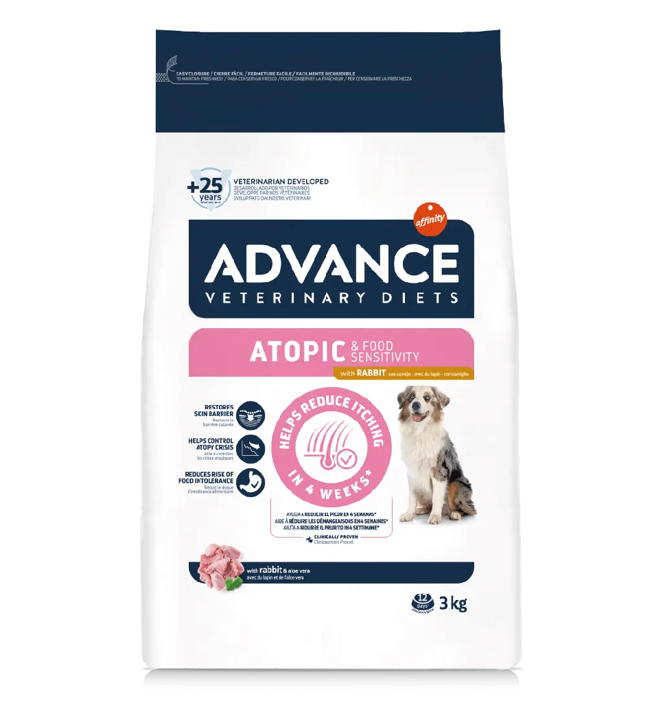 Advance Dog Dieta veterinaria Atopic Rabbit 3k