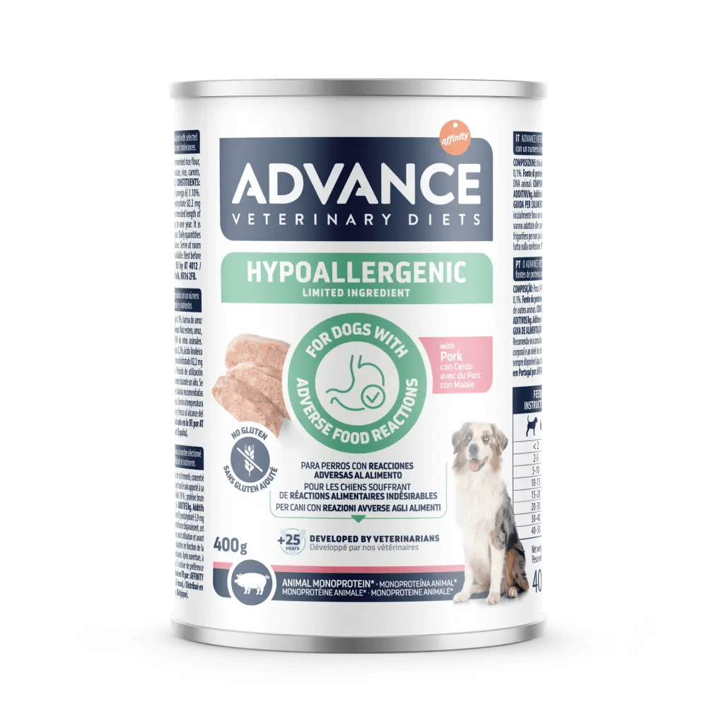 Advance Dog Medium dieta humeda Hypoallergenic lata 400g