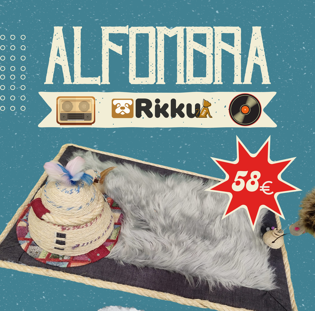 Rikku Toy Cat alfombra felpuda Gris