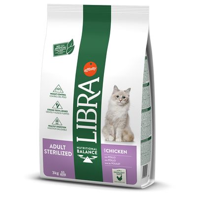 Libra Cat adulto sterilized pollo