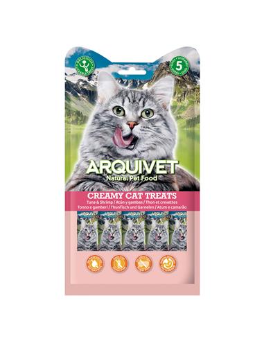 [11004] Arquivet Cat, Snack Creamy atún y gambas 14gx5