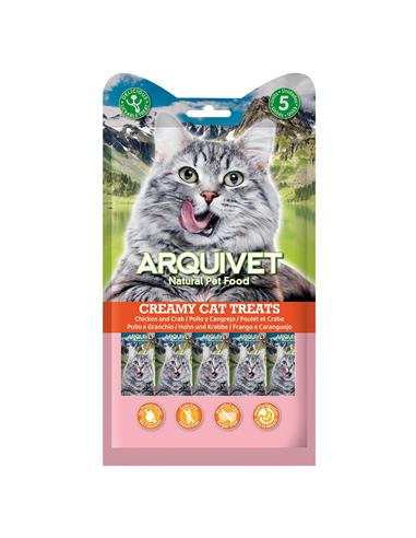 [10736] Arquivet Cat, snack Creamy pollo y cangrejo