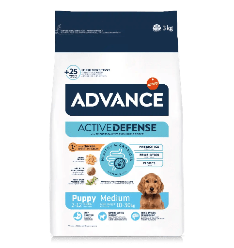 Advance Dog Puppy medium de pollo 3k