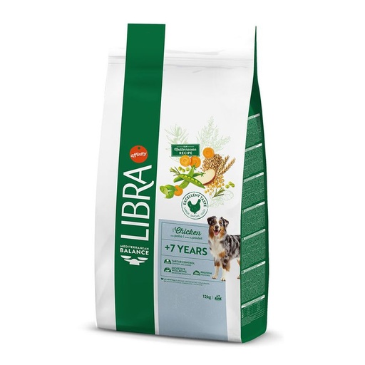 Libra Dog +7 Años con pollo 12k
