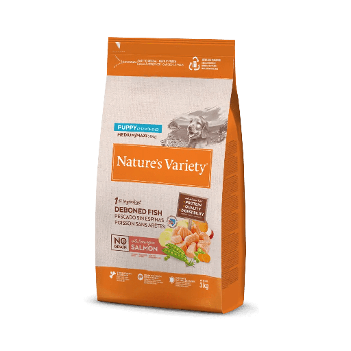 Nature´s Variety Dog Puppy Medium-Maxi salmon sin granos