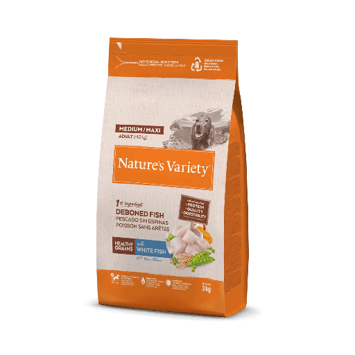 Nature´s Variety Dog Medium-Maxi White fish