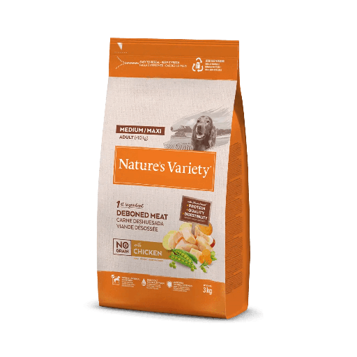 Nature´s Variety Dog Medium-Maxi Pollo No grain