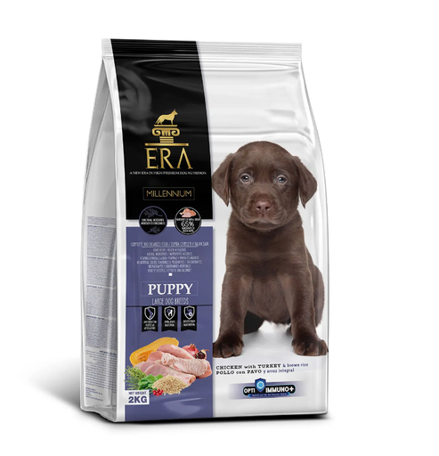Era Dog Millennium Puppy Large Pollo y Pavo con arroz integral
