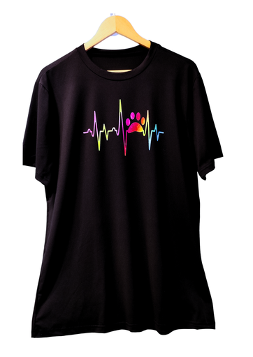 Rikku Guay, Camiseta con Diseño "Electro Huella Multicolor"