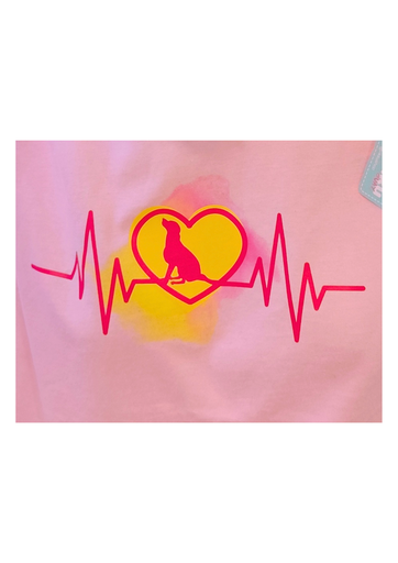 Rikku Guay, Camiseta con Diseño "Electro Corazón Perruno".